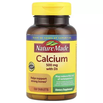 Nature Made, Кальций с витамином D3, 130 таблеток