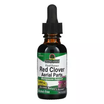 Nature's Answer Клевер красный без спирта 2000 мг 1 жидкая унция (30 мл)