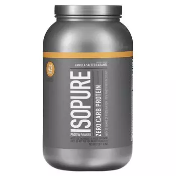 Nature's Best IsoPure IsoPure протеиновый порошок ноль углеводов ваниль соль карамель 3 ф. (1,36 кг)