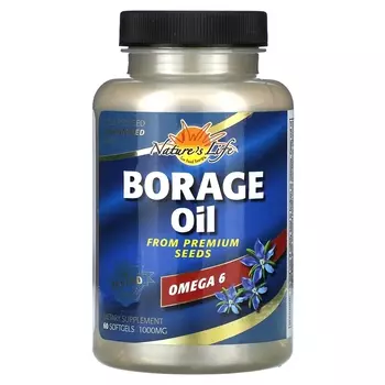 Nature's Life масло бурачника 1000 мг 60 капсул