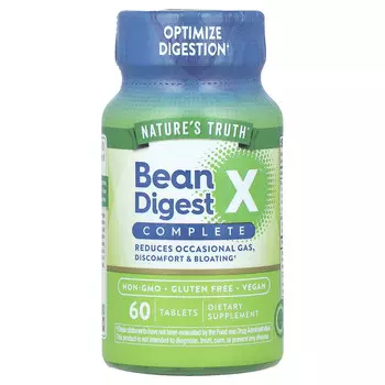 Nature's Truth, Bean Digest X Complete, 60 таблеток