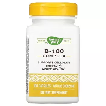 Nature's Way Комплекс B-100 с коферментом B2 100 капсул