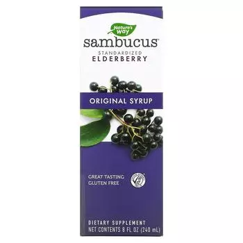 Nature's Way Original Sambucus Standardized Elderberry Syrup 8 fl oz (240 ml)