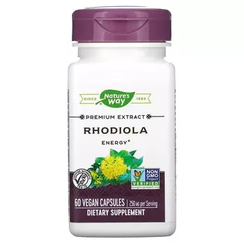Nature's Way Rhodiola Standardized 60 Veg. Capsules