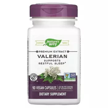 Nature's Way Valerian Standardized 90 Veg. Capsules