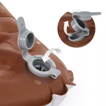 NatureHike 5,8 сверхлегкий одиночный влагостойкий спальный коврик с высоким значением R, маленький угольно-серебристый CNH22DZ016