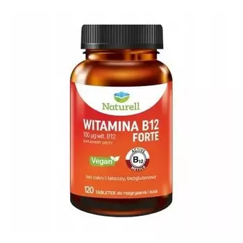 Naturell, Витамин B12 форте, Биологически активная добавка, 120 таблеток