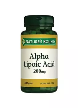 Natures Bounty Альфа-липоевая кислота 200 мг 30 капсул NATURE'S BOUNTY