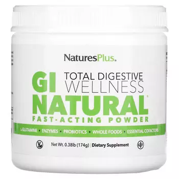 NaturesPlus, Быстродействующий порошок GI Natural, 0,38 ф. (174 г)