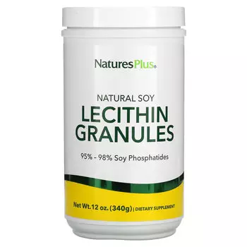 NaturesPlus, лецитин в гранулах, натуральная соя, 340 г (12 унций)