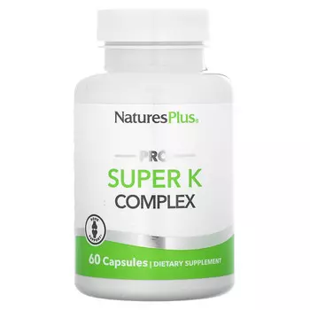 NaturesPlus, Pro Super K Complex, 2040 мкг, 60 капсул