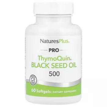 NaturesPlus, Pro ThymoQuin, масло черного тмина 500, 500 мг, 60 мягких таблеток