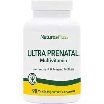 NaturesPlus Ultra Prenatal Multivitamin 90 вегетарианских таблеток – без глютена Nature's Plus