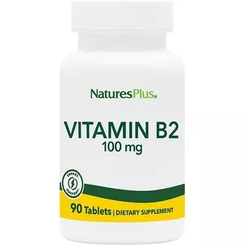Naturesplus Витамин B2 Рибофлавин 100 мг вегетарианские таблетки, Nature'S Plus