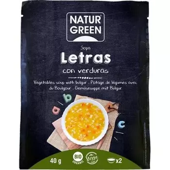 Naturgreen Сопа Letras Verduras 40г