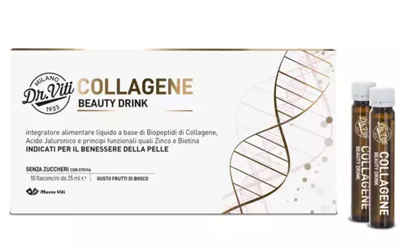Naturviti Коллагеновая добавка для борьбы со старением кожи, 10 флаконов Skin Wellbeing Marco Viti
