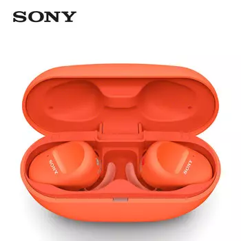 Наушники беспроводные Sony WF-SP800N, оранжевый