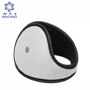 Наушники Haolebao с телефонной трубкой, наушники, плюшевые наушники, ношение на спине, утолщенные, серые, 2 шт