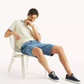 Nautica Mens Tipped Textured свитер Polo