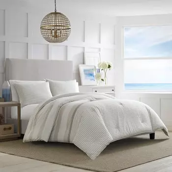 Nautica Saybrook King Комплект одеяла и накладок, цвет Muted Cement