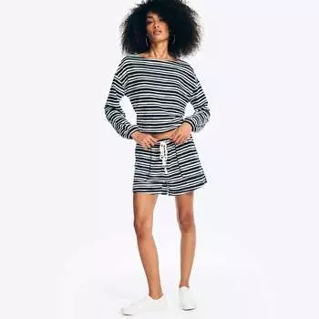 Nautica женские 4" махровые шорты, цвет navy seas