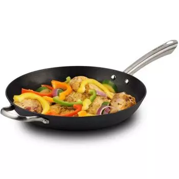 NAVA ATLAS Сковорода чугунная с антипригарным покрытием для жарки, тушения продуктов, 32 см