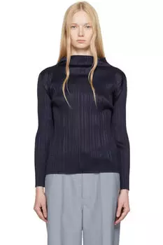 Navy New Colorful Basics 4 Топ PLEATS PLEASE ISSEY MIYAKE