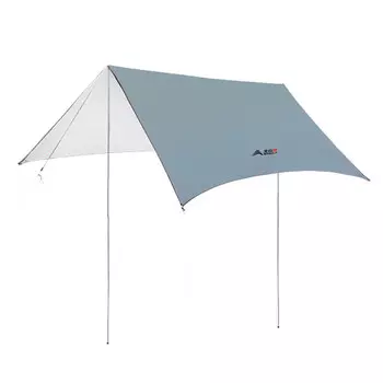 Навес BSWolf, уличный пляжный зонтик, ветрозащитный и влагостойкий, для рыбалки, пикника, кемпинга, барбекю, шестиугольная беседка, серый, синий