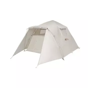 Навес Му Гао-флейта для кемпинга, большого пространства, быстро открывающаяся двухслойная палатка, нулевое движение, семейная версия EXZQU61004, бежевый 1