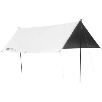 Навес Mu Gaodi, уличный солнцезащитный козырек для кемпинга, солнцезащитный непромокаемый виниловый навес Sky Dome 410 NX23680002, белый утренний туман