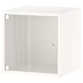 Навесной шкаф с дверцей-витриной, белый, 35x35x35 см, EKET IKEA
