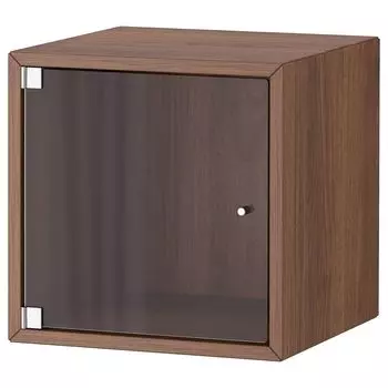 Навесной шкаф с витриной, под орех коричневый, 35x35x35 см, EKET IKEA