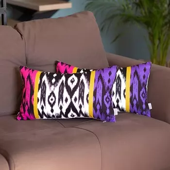 Наволочек в стиле бохо Mike & Co, красный / белый / синий