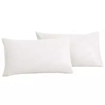 Наволочка 48x74, набор из 2 шт., простые наволочки-конверты, ультрамягкие и дышащие, наволочка - наволочка - устойчивая и гипоаллергенная (белая) CANDeal