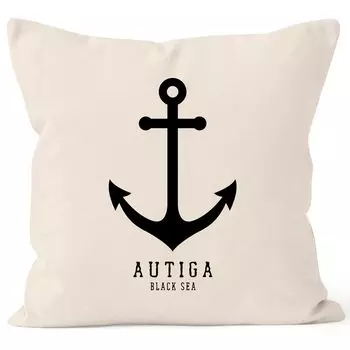 Наволочка Anchor Nautical Sailor Sailing Autiga natural, унисайз