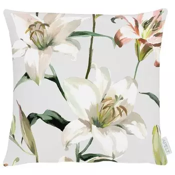 Наволочка Apelt 5602, 40x40x0,5 см цвет grau/pistaziengrn