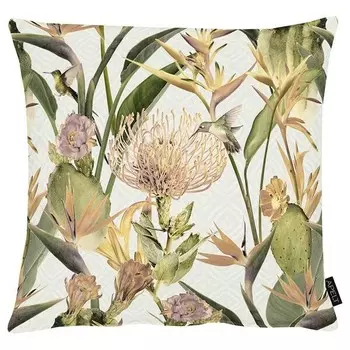 Наволочка Apelt 6522, 49x49x0,5 см цвет natur/grn