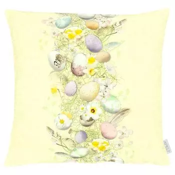 Наволочка Apelt 6810, 46x46x0,5 см цвет hellgelb