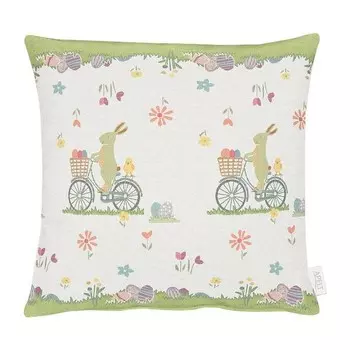 Наволочка Apelt Burig, 46 см цвет creme/lindgrn