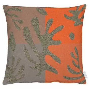 Наволочка Apelt Dora, 49x49x0,5 см цвет orange/braun