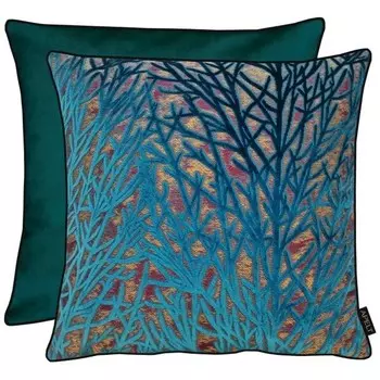 Наволочка Apelt Fenja, 46x46x0,5 см цвет petrol