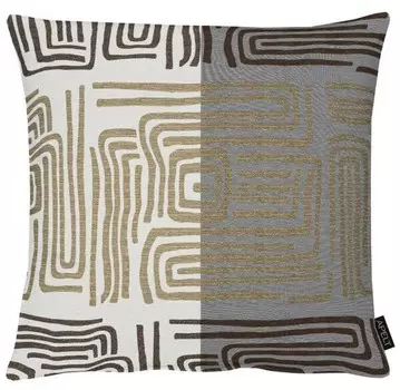 Наволочка Apelt Mino, 49x5x49 см, серо-коричневый