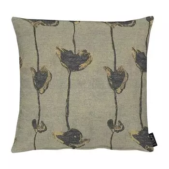 Наволочка Apelt Perla, 46 см цвет anthrazit/beige