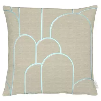 Наволочка Apelt Vision, 49x49x0,5 см цвет taupe/trkis
