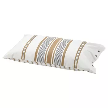 Наволочка, белый/коричневый/в полоску, 40х80 см, LAPPDUNRT IKEA