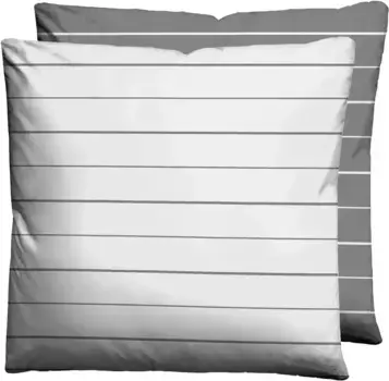 Наволочка Biberna, (1 шт.) 40х80 см, серый