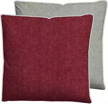 Наволочка Biberna, (1 шт.) 80х80 см, цвет dunkelrot-grau