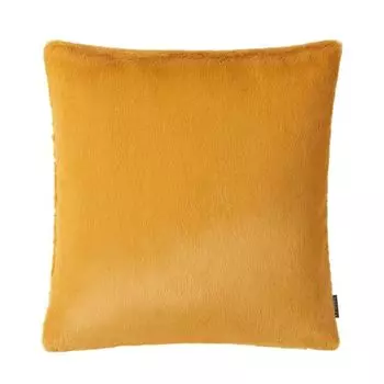 Наволочка «Чикаго», мягкий однотонный мех, медовый (желтый), размер: 40 х 60 см, наполнитель: без Proflax