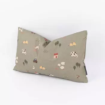 Наволочка детская подушка ферма зеленый разные размеры от SCHNER LEBEN размер 60х80см (ВхШ) размер 60х80см (ВхШ) Schner-Leben