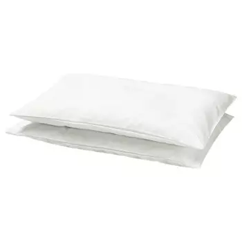Наволочка для детской кроватки, белая, 35х55 см, LEN IKEA